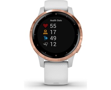 Garmin Vivoactive 4s white store with rose gold watch