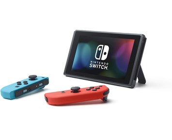 nintendo switch console blue