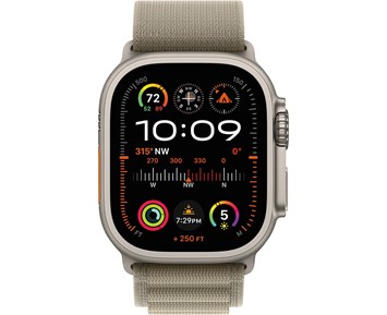 Apple Watch Ultra 2 GPS + Cellular, 49mm Titanium Case with Olive Alpine  Loop - Medium