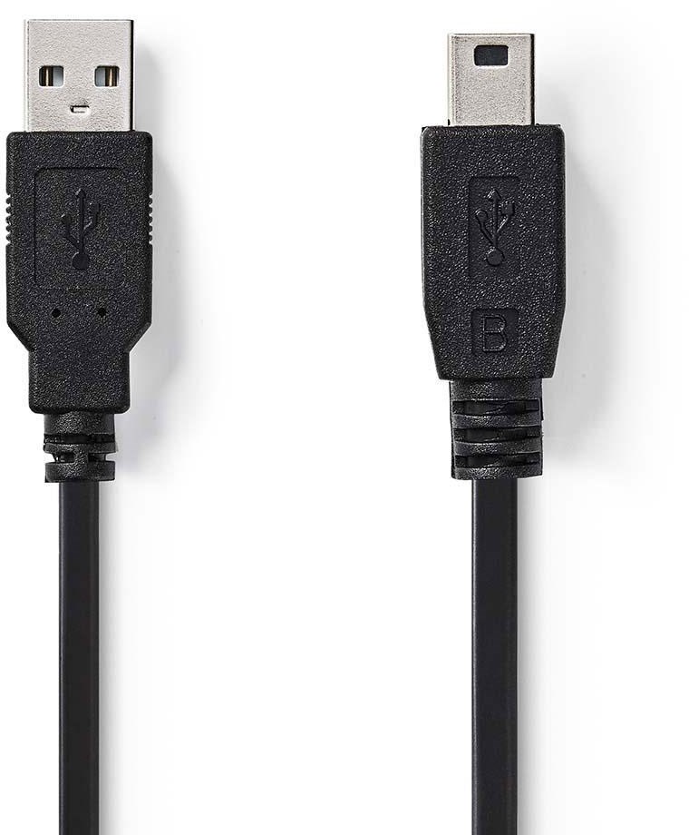 Câble USB 2.0 mâle A vers USB mini B mâle. 1m. - Câbles USB