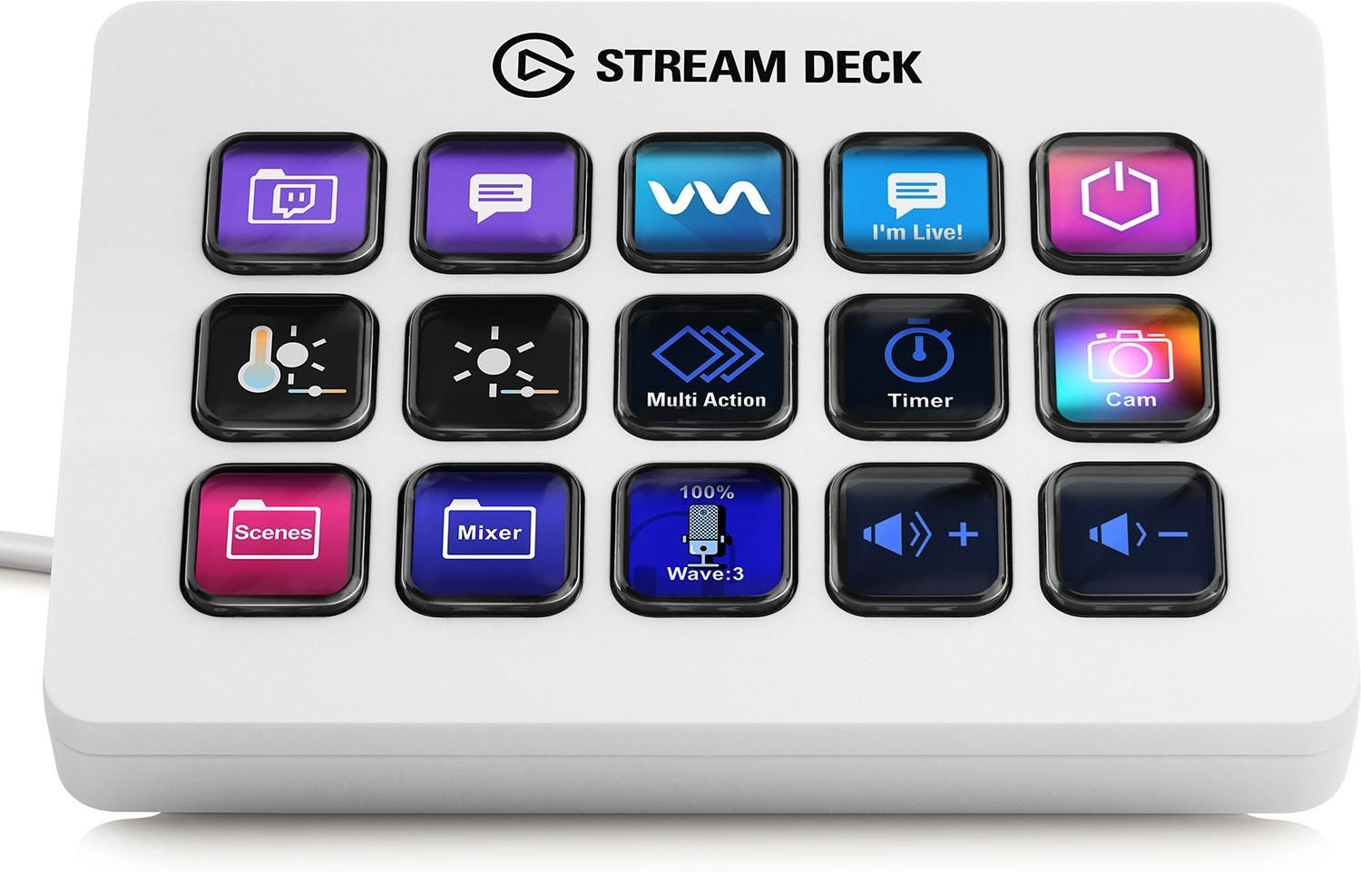 Elgato Elgato Stream Deck MK.2 White Edition | NetOnNet