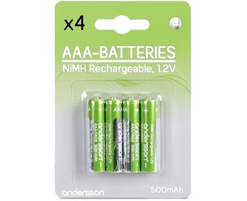 Laddningsbara batterier aaa