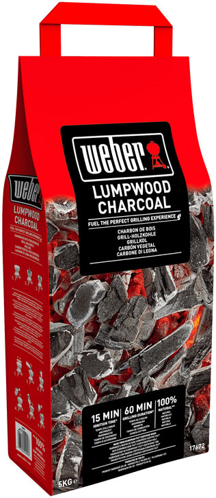 Weber Lumpwood Charcoal 5 kg FSC - 5 kg grillkol för ett utsökt