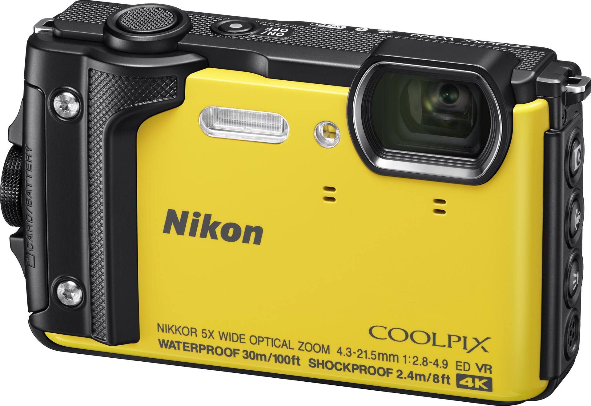 Nikon Coolpix W300 - Yellow H.Kit - Kompaktkamera med stöd för 4K-filmning