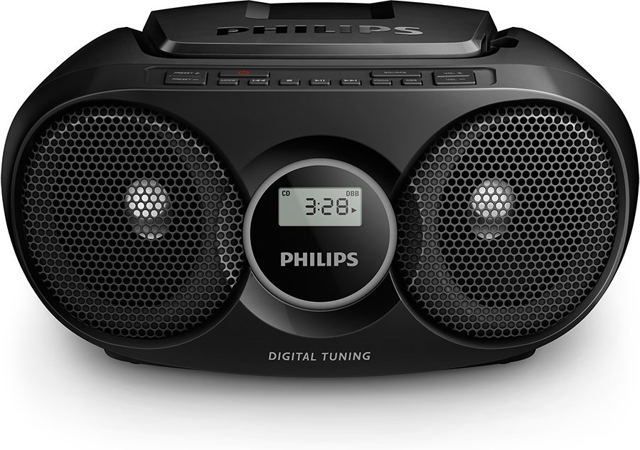 Philips AZ215 Black Portabel CDspelare med radio