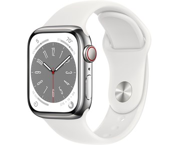 Apple Watch Series 8 GPS + Cellular 41mm Silver... | NetOnNet