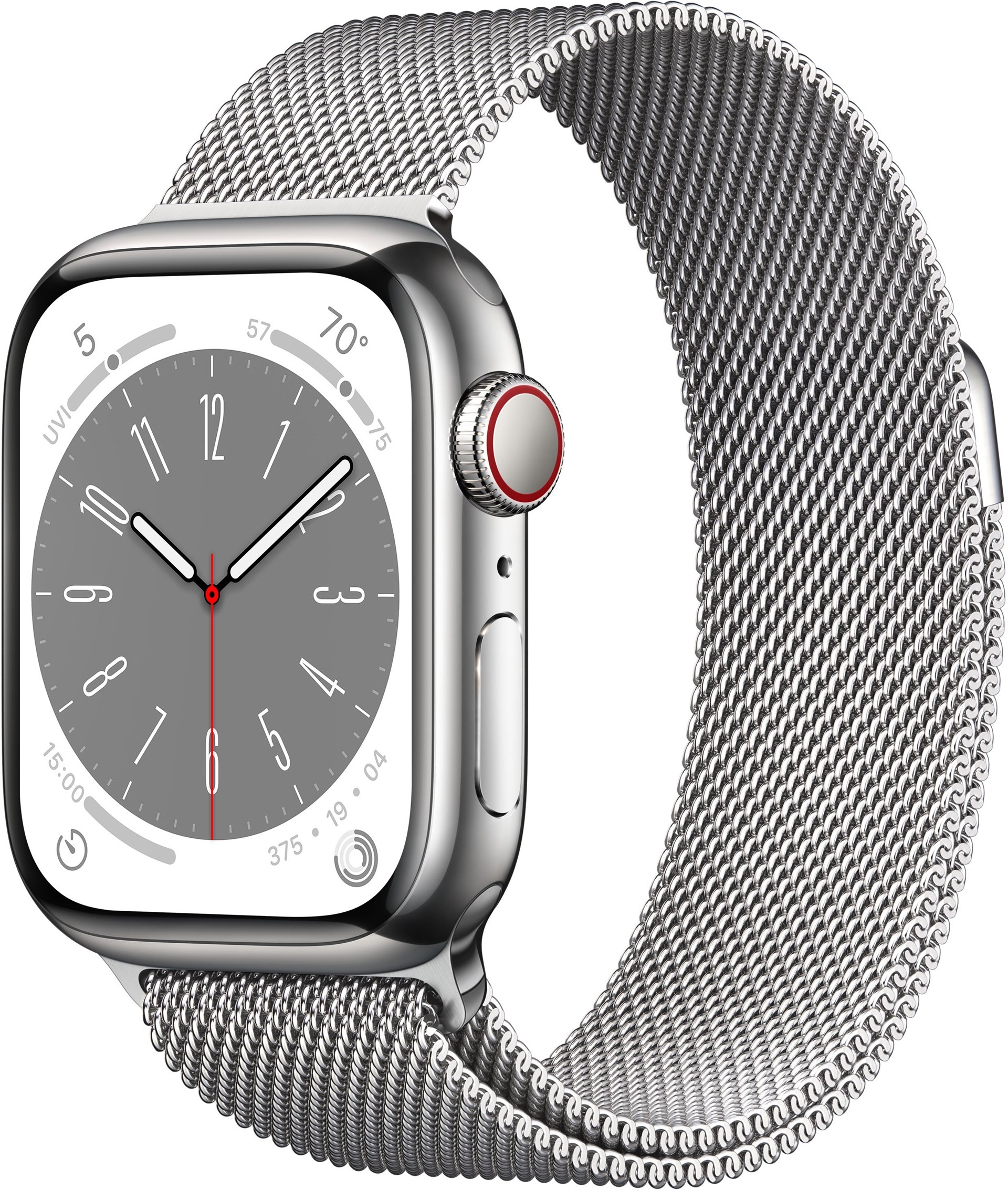 apple series 8 silver