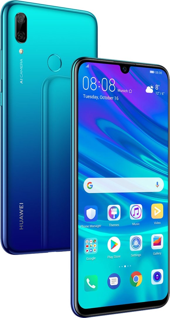  Huawei  P  Smart  2022 Aurora Blue  Mobil med 6 tums sk rm 