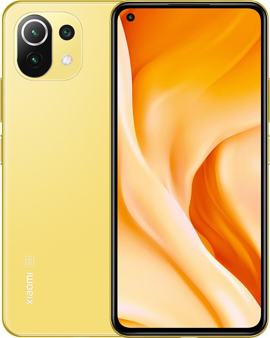 Xiaomi Mi 11 lite 5G Yellow 6+128GB Prisvärd mobil av flaggskeppskvalitet